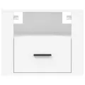 Table de chevet murale Blanc 50x36x40 cm