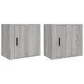 Tables de chevet murales 2 pcs Sonoma gris 50x30x47 cm