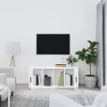 Meuble TV Blanc 100x35x40 cm Bois d'ingénierie