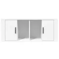 Meuble TV Blanc 100x35x40 cm Bois d'ingénierie