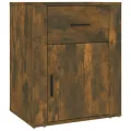 Table de chevet Chêne fumé 50x36x60 cm Bois d'ingénierie