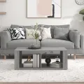 Table basse Sonoma gris 100x50x36 cm Bois d'ingénierie