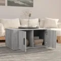Table basse Sonoma gris 80x50x36 cm Bois d'ingénierie