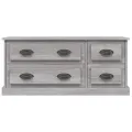Meuble TV sonoma gris 100x35,5x45 cm bois d'ingénierie