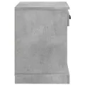 Table de chevet gris béton 43x36x50 cm