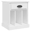 Table de chevet blanc 43x36x50 cm