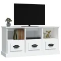 Meuble TV blanc 100x35x50 cm bois d'ingénierie