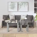 Tables gigognes 3 pcs Sonoma gris Bois d'ingénierie