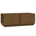 Table basse Marron miel 110x50x40 cm Bois massif de pin