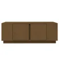 Table basse Marron miel 110x50x40 cm Bois massif de pin
