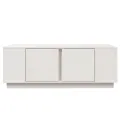 Table basse Blanc 110x50x40 cm Bois massif de pin