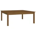 Table basse Marron miel 100x100x40 cm Bois massif de pin