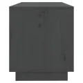 Meuble TV Gris 74x34x40 cm Bois de pin massif