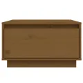 Table basse Marron miel 55x56x32 cm Bois massif de pin