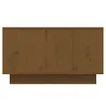 Table basse Marron miel 55x56x32 cm Bois massif de pin