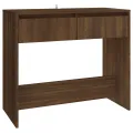 Table console Chêne marron 89x41x76,5 cm Acier
