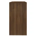 Table console Chêne marron 89x41x76,5 cm Acier
