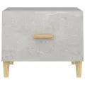 Tables basses 2 pcs gris béton 50x50x40 cm bois d'ingénierie