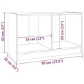Meuble TV Noir 70x33x42 cm Bois de pin massif