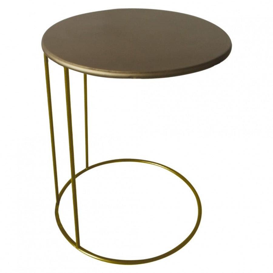 Lesli Living Table d'appoint Emma 40x54,5 cm Doré