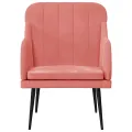 Fauteuil Rose 63x76x80 cm Velours