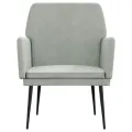 Fauteuil Gris clair 62x79x79 cm Velours