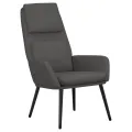 Chaise de relaxation Gris foncé Tissu