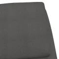 Chaise de relaxation Gris foncé Tissu