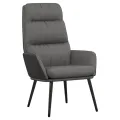 Chaise de relaxation Gris clair Tissu