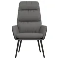 Chaise de relaxation Gris clair Tissu