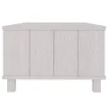Table basse HAMAR Blanc 100x55x35 cm Bois massif de pin