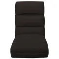 Chaise pliable de sol Marron Similicuir