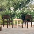 Chaises de jardin 2 pcs Moka Polypropylène