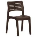 Chaises de jardin 2 pcs Moka Polypropylène