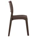 Chaises de jardin 2 pcs Moka Polypropylène