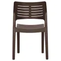 Chaises de jardin 2 pcs Moka Polypropylène