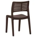 Chaises de jardin 2 pcs Moka Polypropylène