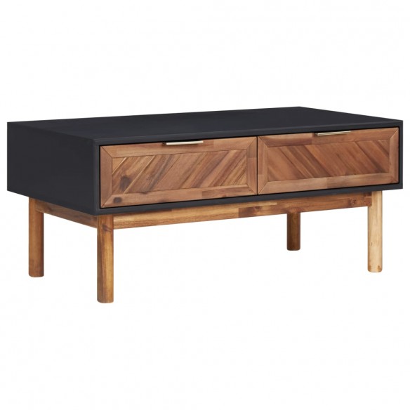 Table basse 90x50x40 cm Bois d'acacia massif et MDF