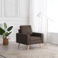 Fauteuil Marron Tissu