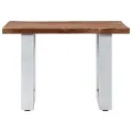 Table basse avec bord naturel 60x60x40 cm Bois d'acacia massif