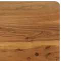 Table de salle à manger Bois d'acacia et acier 75x75x76 cm