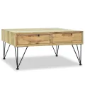 Table basse 80 x 80 x 40 cm Teck massif