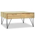 Table basse 80 x 80 x 40 cm Teck massif