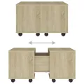 Table basse Chêne sonoma 60x60x38 cm Aggloméré