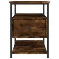 Tables de chevet 2 pcs chêne fumé 40x42x56 cm bois d'ingénierie