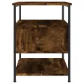 Tables de chevet 2 pcs chêne fumé 40x42x56 cm bois d'ingénierie