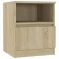 Tables de chevet 2 pcs Chêne sonoma 40x40x50 cm Aggloméré
