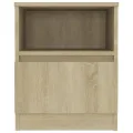 Tables de chevet 2 pcs Chêne sonoma 40x40x50 cm Aggloméré
