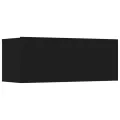 Meubles TV 4 pcs Noir 80x30x30 cm Bois d'ingénierie