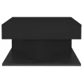 Table basse Noir 57x57x30 cm Aggloméré